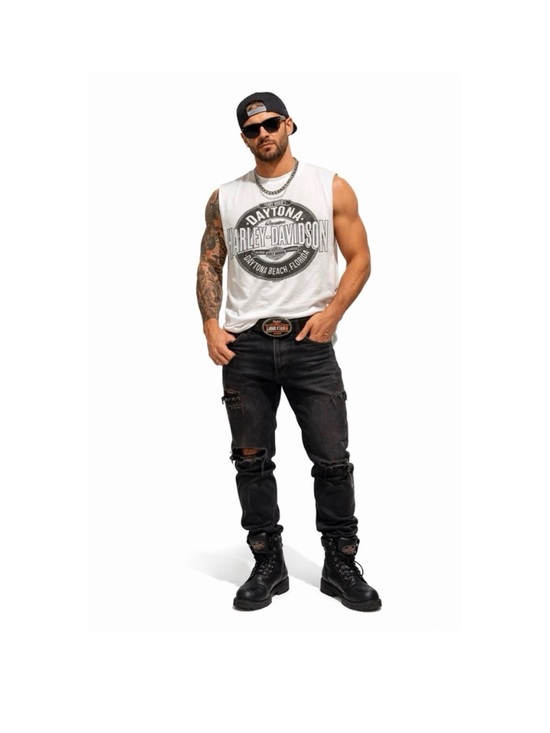 Harley-Davidson Other - HARLEY DAVIDSON MEN’S WHITE DAYTONA BEACH TANK TOP